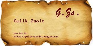 Gulik Zsolt névjegykártya